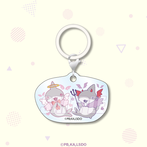 アクリルマーカーチャーム 子ザメ てんし&こあくま