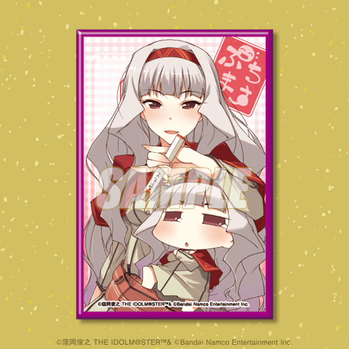 D-13 スクエア缶バッジ 四条貴音＆たかにゃ