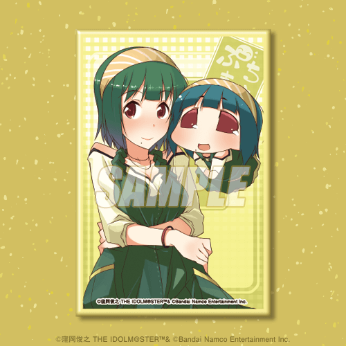 D-14 スクエア缶バッジ 音無小鳥＆ぴよぴよ