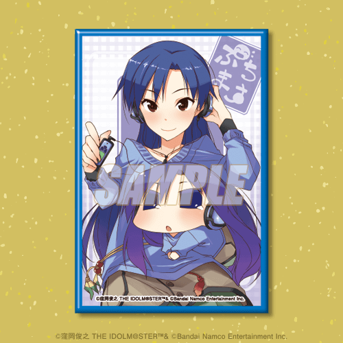 D-2 スクエア缶バッジ 如月千早＆ちひゃー