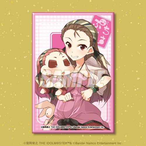 D-7 スクエア缶バッジ 水瀬伊織＆いお