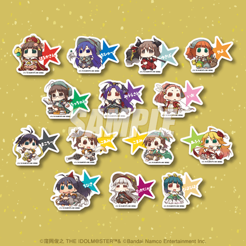 ダイカットステッカー B（はるかさん/ちひゃー/ゆきぽ/やよ/ちっちゃん/みうらさん/いお/まこちー/こあみ/こまみ/あふぅ/ちびき/たかにゃ/ぴよぴよ）