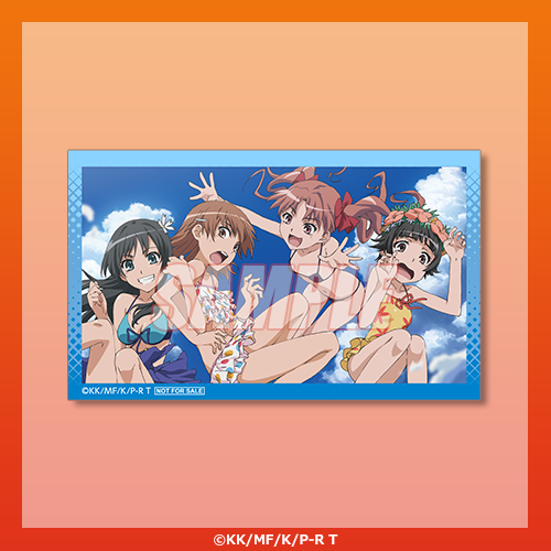 ミニブロマイド 御坂美琴＆白井黒子＆初春飾利＆佐天涙子 A