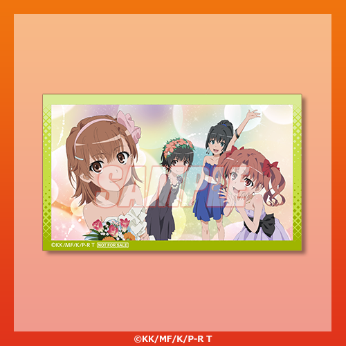 ミニブロマイド 御坂美琴＆白井黒子＆初春飾利＆佐天涙子 B