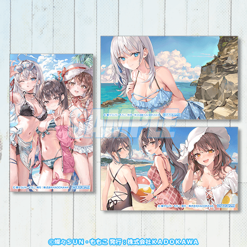 ミニブロマイド アーリャ&有希&マーシャ(バカンス)/アーリャ(シーサイド)/有希&マーシャ&綾乃(シーサイド)