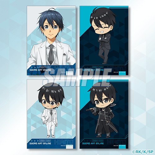 ブロマイド キリト Ver.White／キリト Ver.Black ミニキャラ 2／キリト Ver.White ミニキャラ 2／キリト ミニキャラ