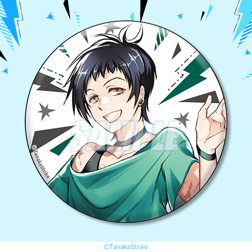 D-8 缶バッジ 狼谷吊戯