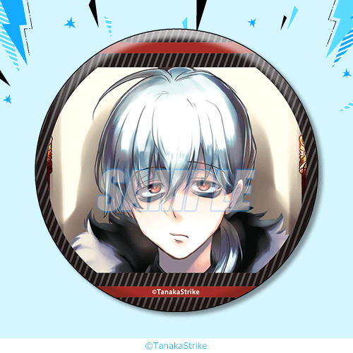 D-9 缶バッジ クロ B