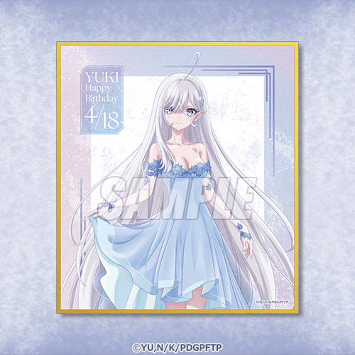 D-4 ミニ色紙 ドレス（B）