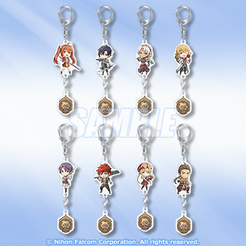 連結アクリルキーホルダー