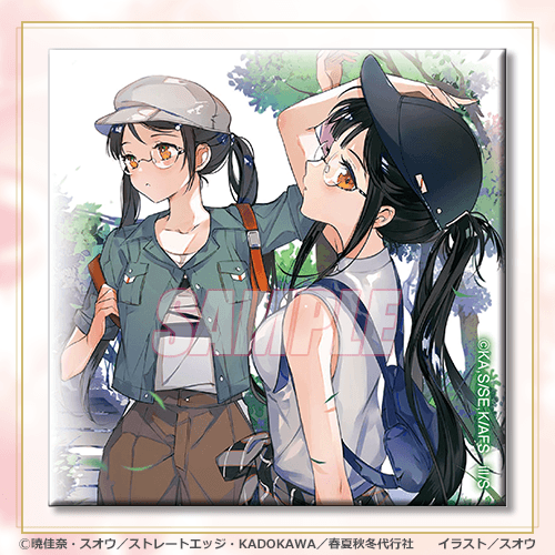 スクエア缶バッジ 夏