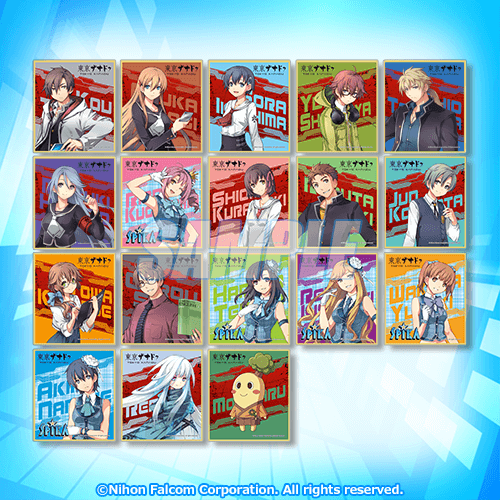 E賞 キャラクターミニ色紙全18種セット