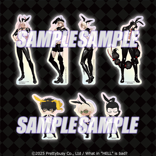 オーロラステッカー サタン ver.Rabbit／レヴィアタン ver.Rabbit／ルシファー ver.Rabbit／アスモデウス ver.Rabbit／マモン デフォルメ ver.Rabbit／ベルゼブブ デフォルメ ver.Rabbit／ベルフェゴール デフォルメ ver.Rabbit