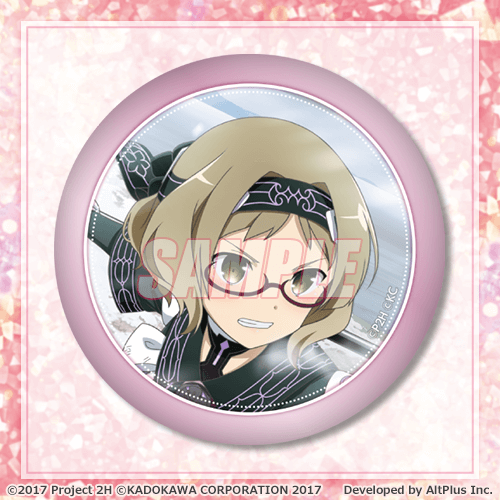 D-16 缶バッジ 秋原雪花 ゲームイラストB